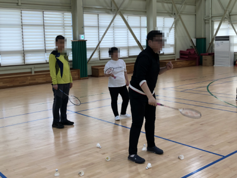 4월 배드민턴 교실 활동 사진